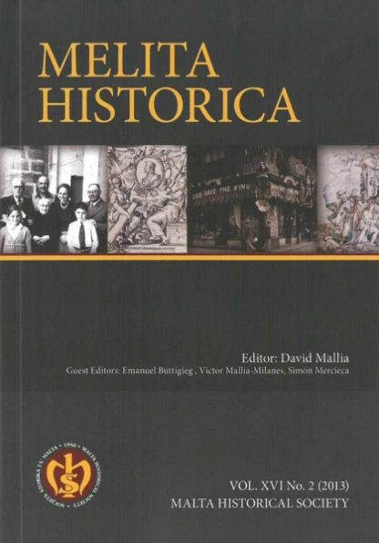 Melita Historica Vol. XVI No. 2 (2013)