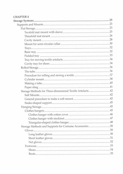 Methods for storing Historical Costumes and Accessories