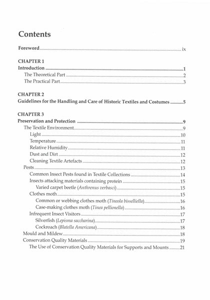 Methods for storing Historical Costumes and Accessories