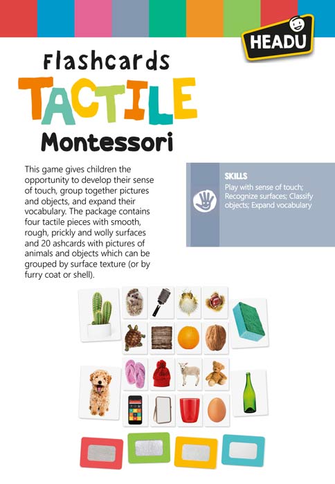 Flashcards Tactile Montessori - BDL Books