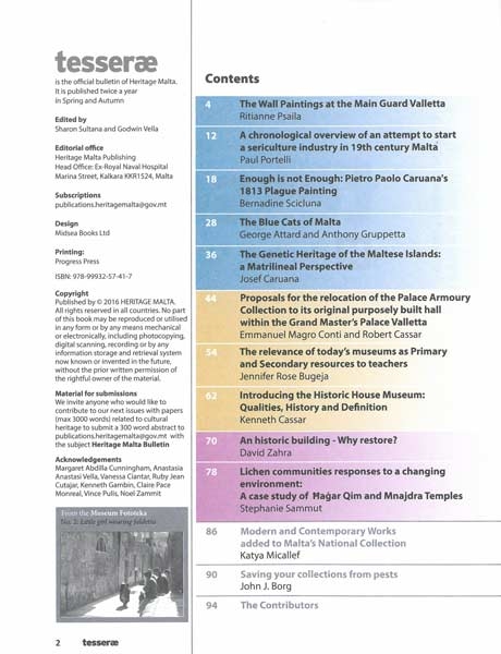 Tesserae - Issue 2 - Spring 2016