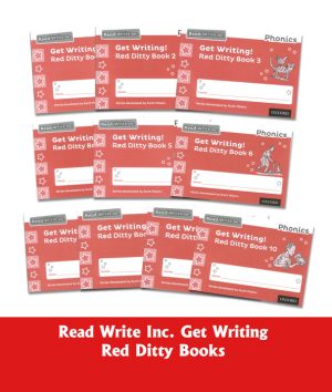 Read Write Inc. Phonics: Get Writing! Red Ditty Books Pack of 10 - BDL ...