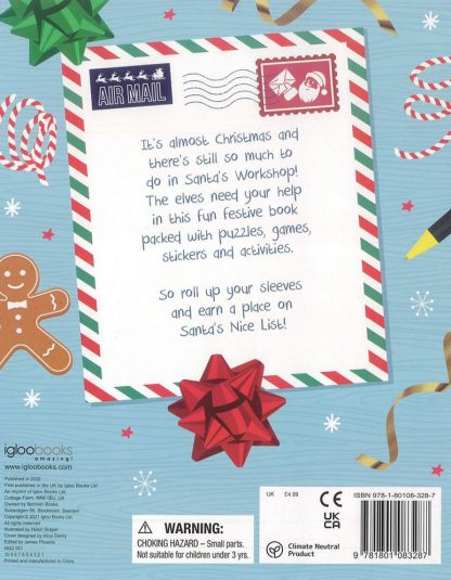 Santa's Workshop Sticker And Activity Fun