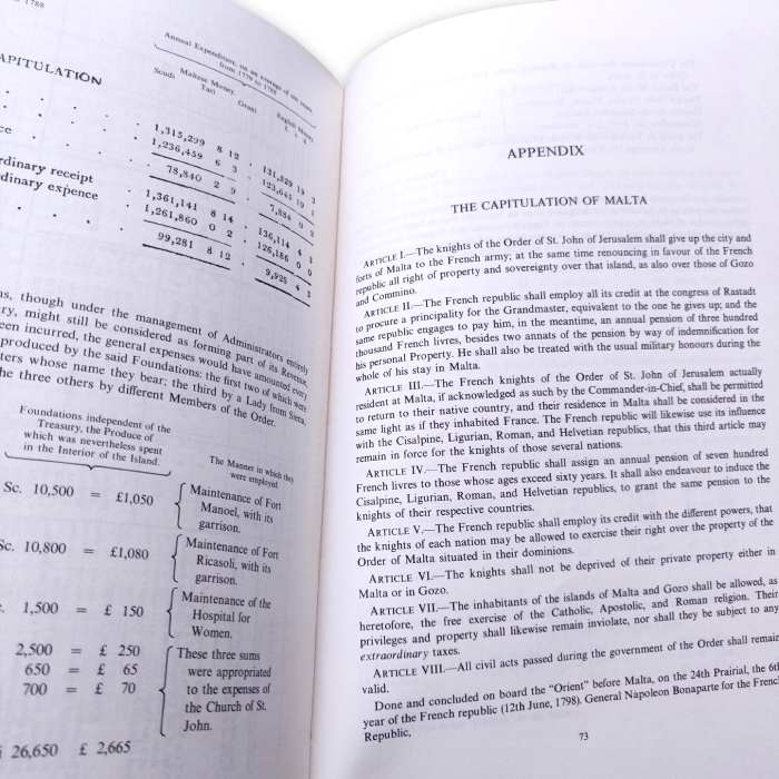 The Seven Year Balance Sheet of the Sovereign Military and Hospitaller Order of St John of Jerusalem of Rhodes and of Malta