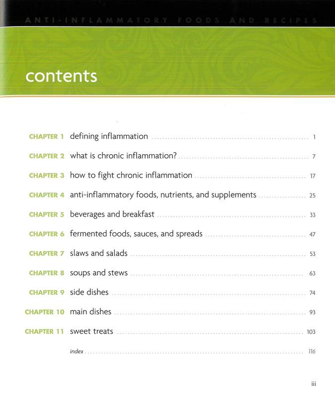 Anti-Inflammatory Foods and Recipes Contents