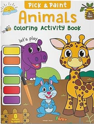 Animals: Pick and Paint Coloring Activity Book