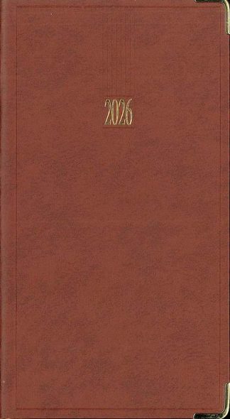 Slim Basic Diary 2026 (Gold Edges)